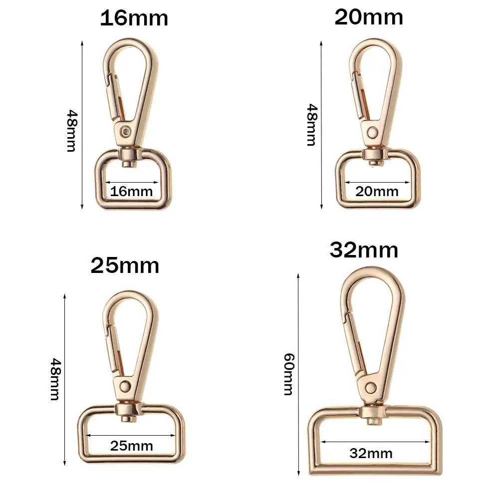 1pcs Metal Bags Strap Buckles Lobster Clasp Collar Carabiner Snap Hook DIY KeyChain Bag Part Accessories 13/15/20/25mm