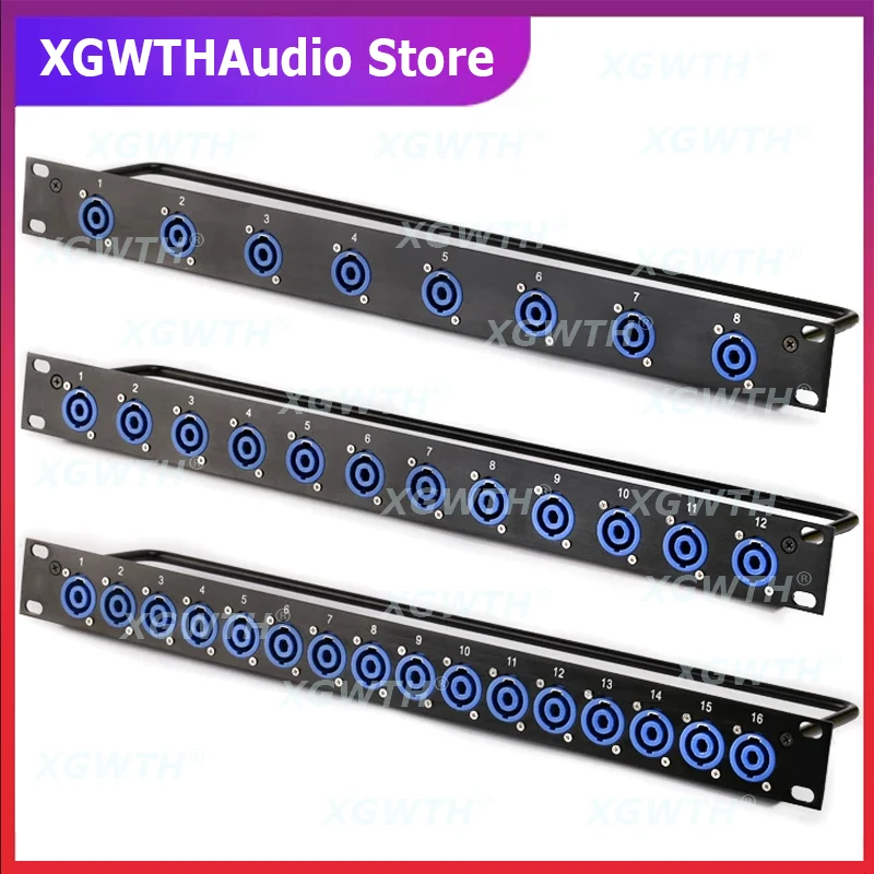 rack-patch-panel-8-12-16-way-speak-on-chassis-connnector-1u-flight-case-mount-for-speaker-loudspeaker-audio-cable-male-plug