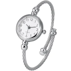 Girl Watch Gold Quartz Gift 2000X240X070CM Fashion Creative Silver Bracelet Wristwatch Mother Woman