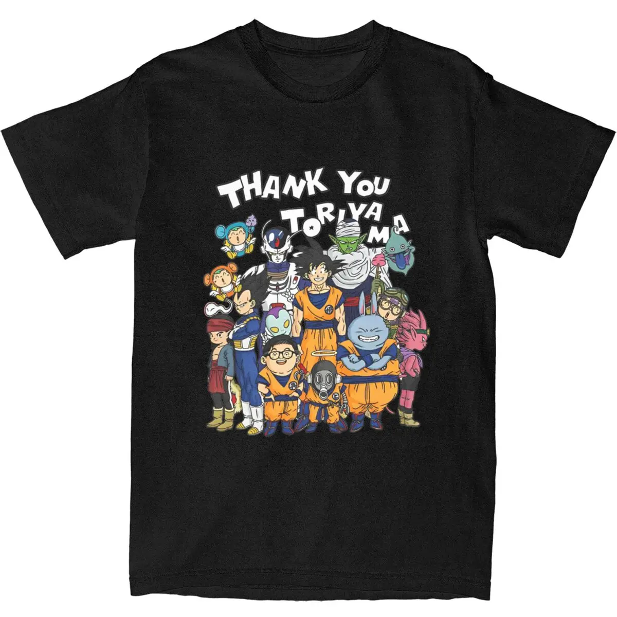 Japan Anime Thank You Akira Toriyama T Shirt Summer Vintage T Shirts Cotton Harajuku Tee Shirt For Men Short Sleeves Top Tees