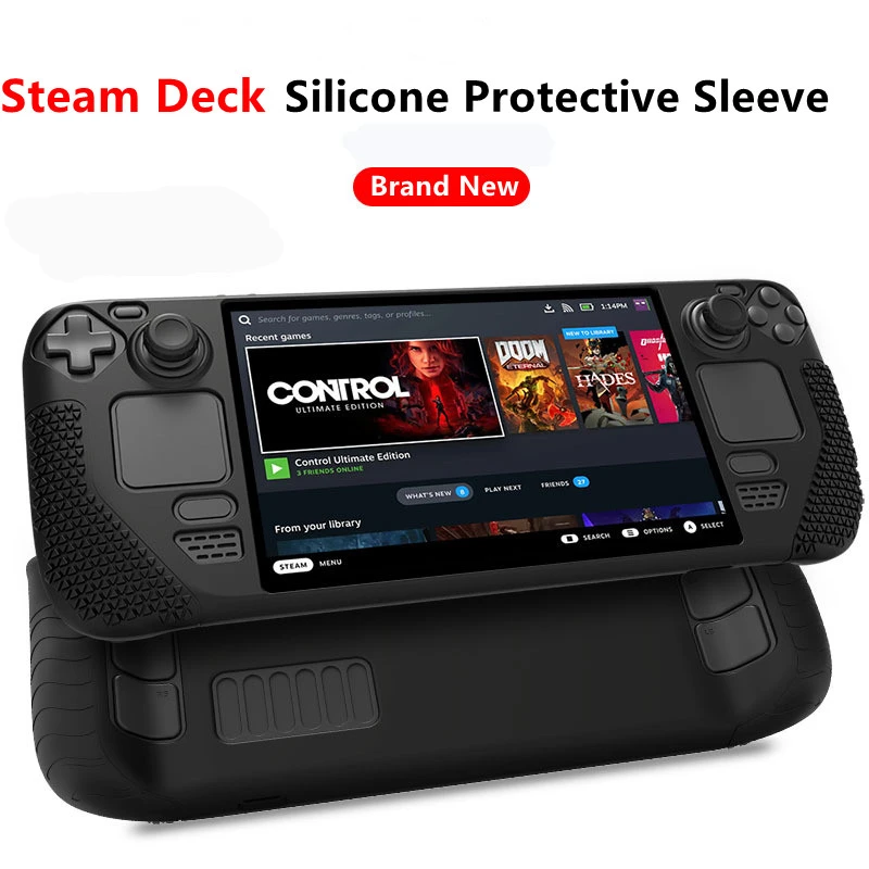 Aolion Protective Case for Steam Deck Game Console Silicone Steam Host All-inclusive and Anti-fall Silicone Protective Case