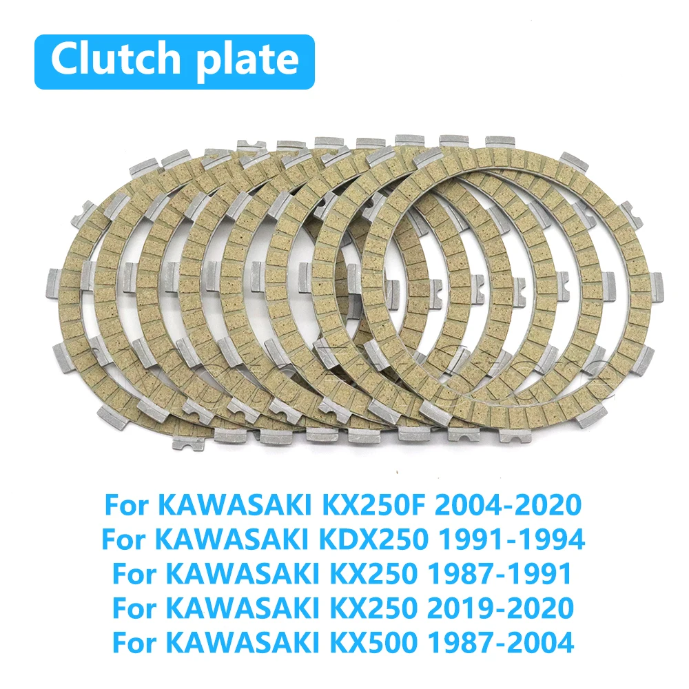 

Motorcycle Clutch Friction Disc Plate Kit For KAWASAKI KX250F KDX250 KX250 KX500 KX 250 500 250F KDX 250 1987-2020 2019