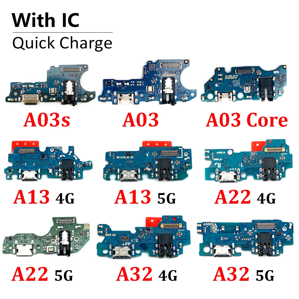 Dock Connector USB Charger Charging Board Port Flex Cable For Samsung A02 A12 A02s A03s A03 Core A13 A22 A32 4G 5G A04 A04s A04E