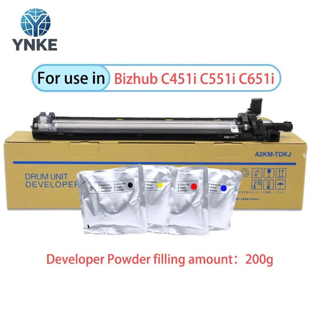 1 unité de développement C451i pour Konica Minolta Bizhub C451i C551i C651i, ensemble de développement OEM remanufacturé + poudre de développement