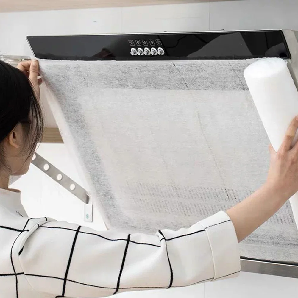 

12pcs Disposable Oil-Absorbing Paper Kitchen Range Hood Attract Oiled Paper Filter Screen Film Cooking Bake Tool 43x45cm