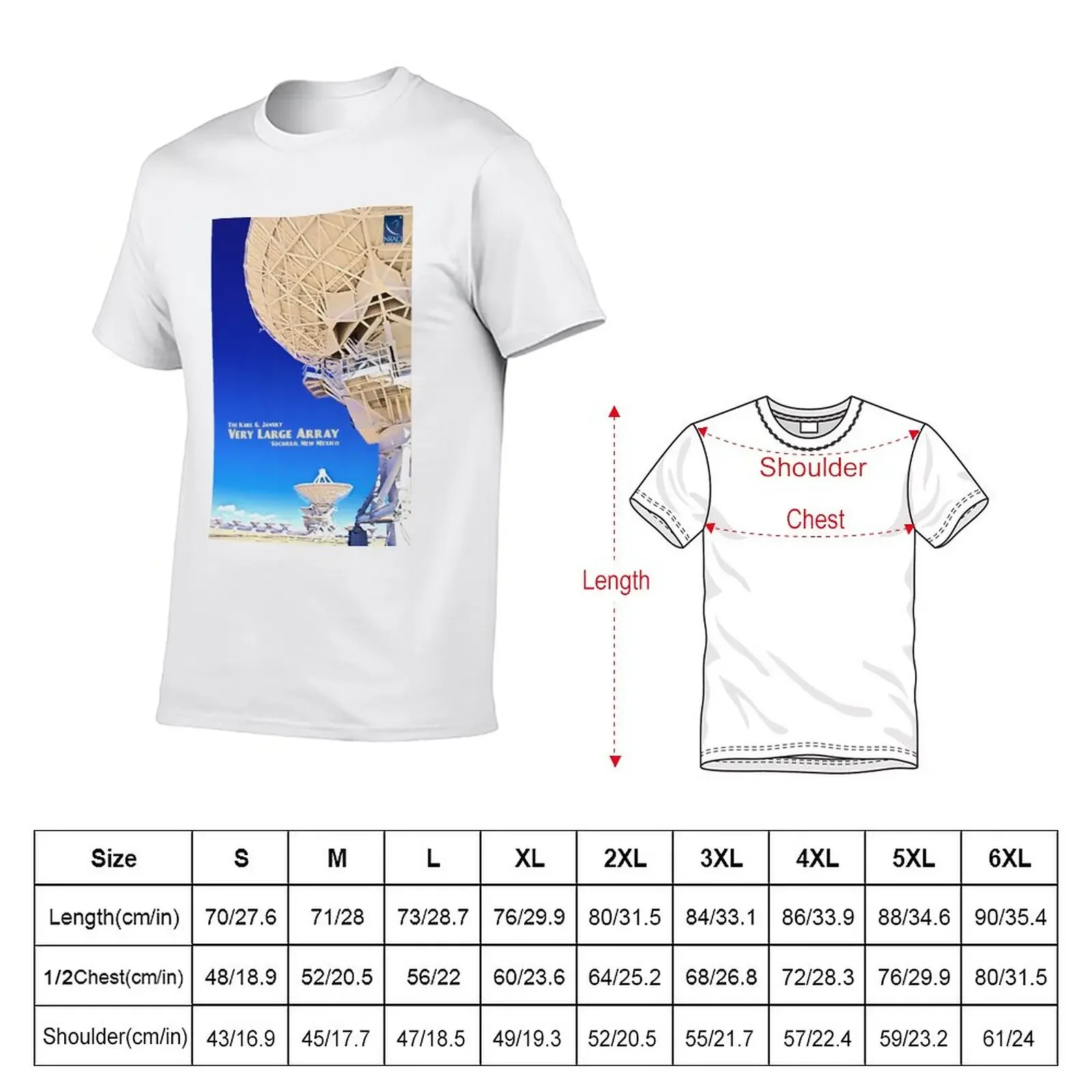 Very Large Array Travel Poster T-Shirt cute clothes tees black t shirts for men