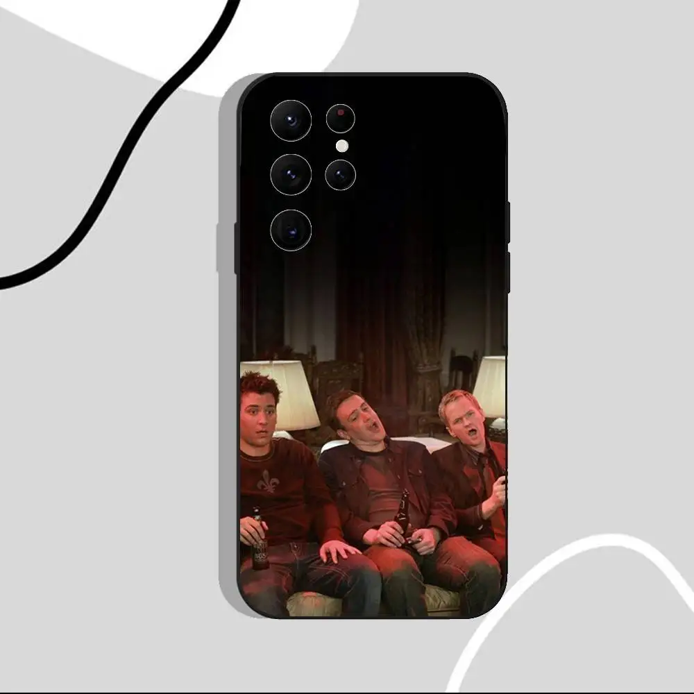 HIMYM Custodia per telefono How I Met Your Mother per Samsung S25, S24 Ultra, S20, S30 plus, S22 Plus, S23, Ultra 5G Custodia nera in silicone