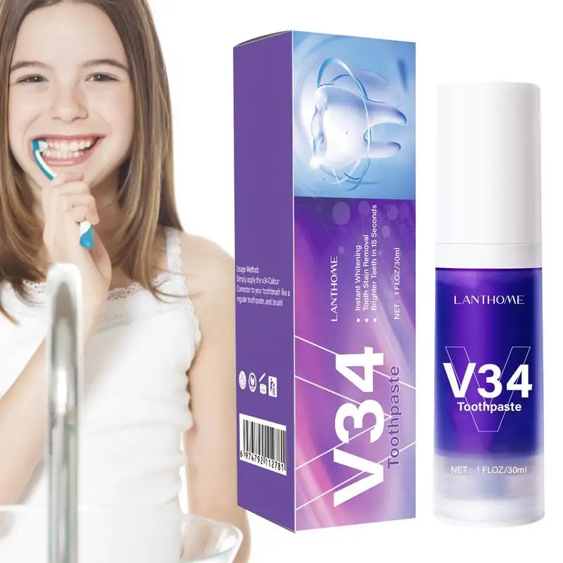 V34 Colour Corrector Serum Toothpaste Teeth Whitening Teeth V34 Colour Corrector Teeth Professional Dental Whitening Hygiene