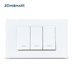 Zemismart Tuya WiFi Light Switch Smart Wall Push Button Switch 110V 240V Interrupter Alexa Google Home Voice Control Timer