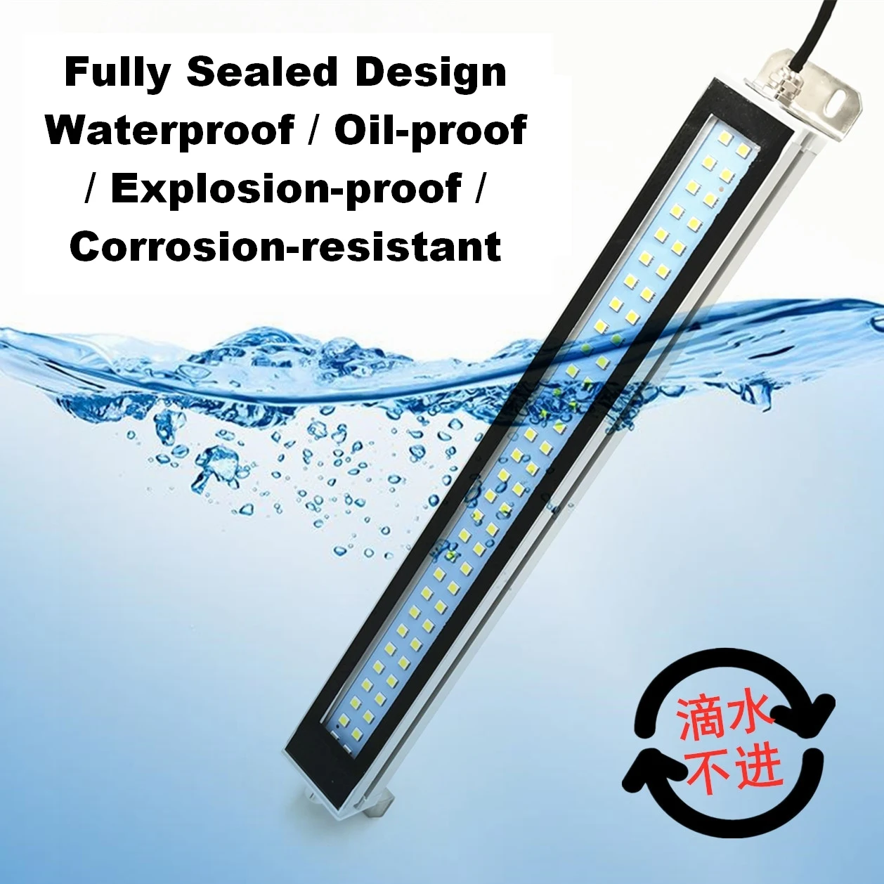 220V 24V Waterproof Explosion-proof LED CNC Machine Work Light Ultra-bright Industrial Lathe Task Lamp