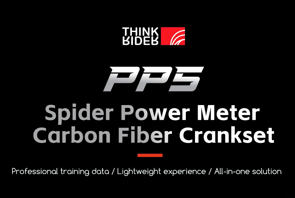 ThinkRider PP5 Spider Power Meter Ultraleichte Carbonfaser-Kurbel 24mm Spindel 162,5/165/167,5/170MM Kurbellänge für Shimano – Detail 2