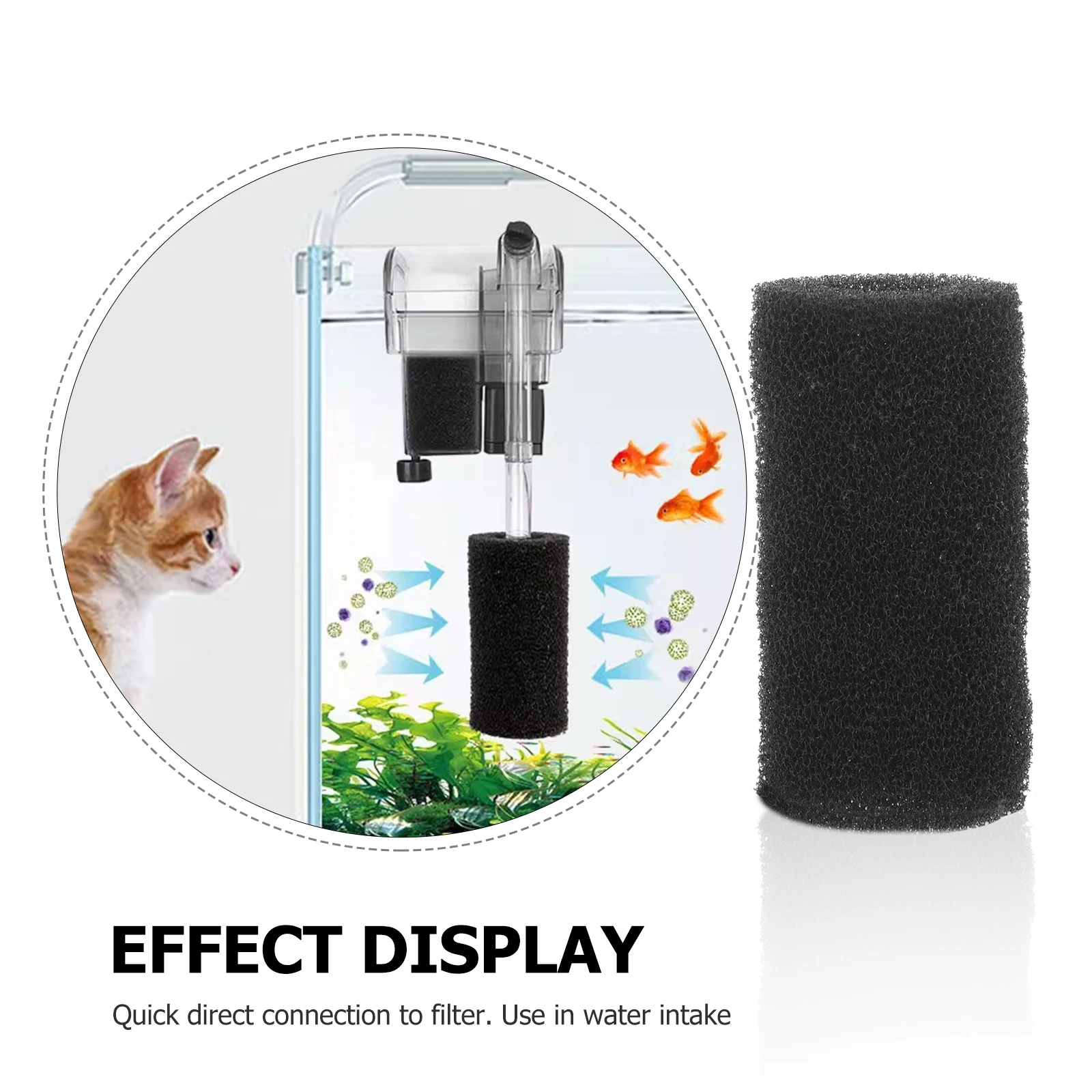 

10Pcs Filter Sponge Aquarium Fish Tank Pre-Filter Sleeve Replacement Covers Protect Shrimp Small Fish Safe Aquarium Supplies