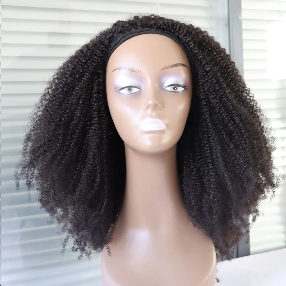 

Бесклеевой парик с невидимым шнурком 3 в 1, странные вьющиеся полупарики, человеческие волосы, бирманские 3C 4A, бирманские натуральные регулируемые полупарики