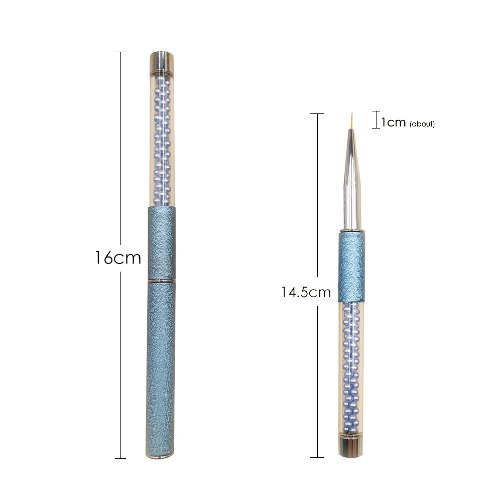 Professional 3D UV Gel Nail Brush Acrylic Phototherapy Drawing Line Adhesive Drill Fashion Nail Brushes Nails Art Tool 1pcs