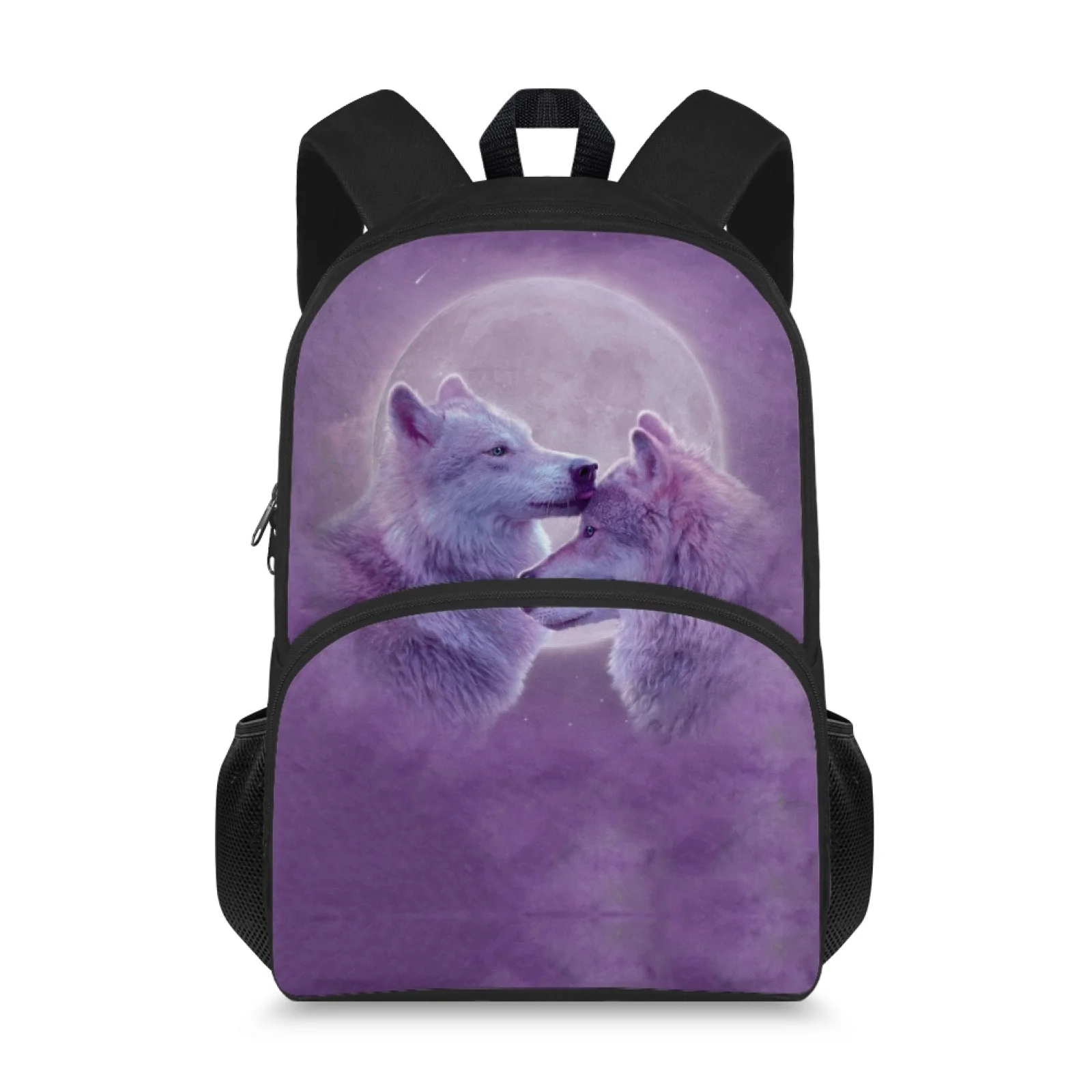 

15inch Kids Backpack Personalized Wolf Print Children School Bags For Girls Back Pack Schoolbag Student Bookbag Girl Book Bag