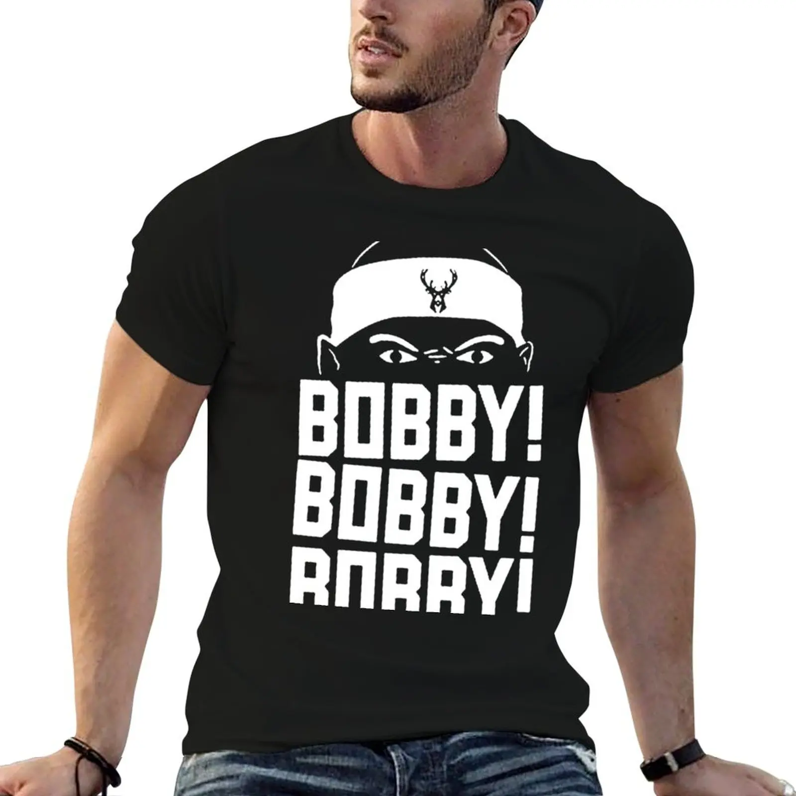 

Bobby Portis Bobby Bobby T-Shirt printed t shirts for man man t shirt luxury T-Shirt