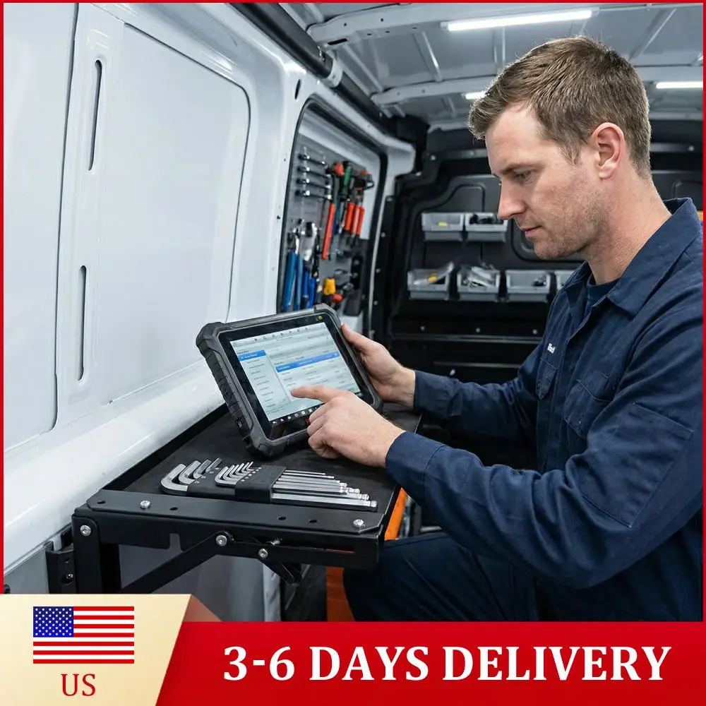 

Folding Magnetic Table No Drilling Required Folding Side Storage Tray Wear-Resistant Fit for Packout Toolbox Accessory