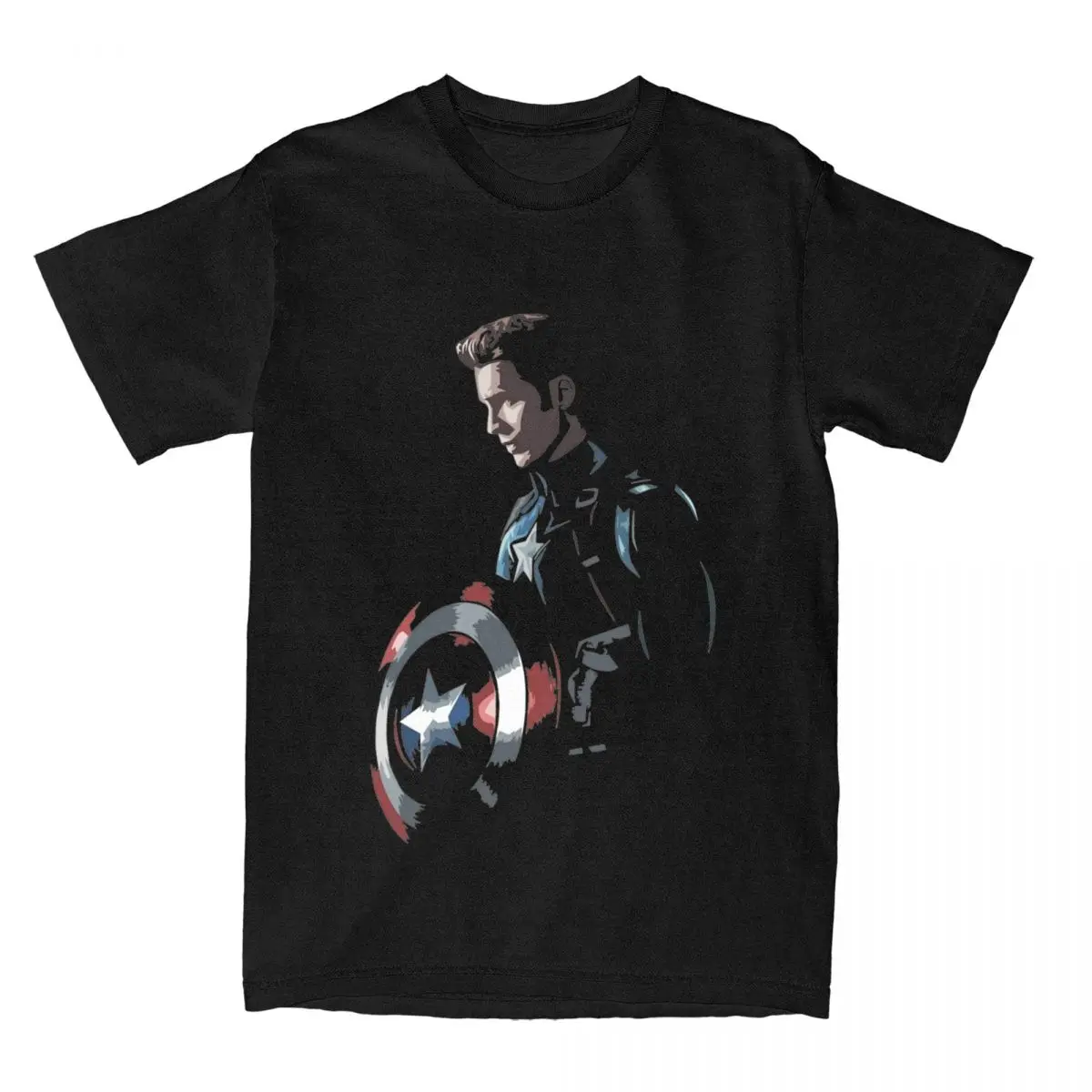 

Модная футболка Captain America для мужчин и женщин, футболка из чистого хлопка, идея для подарка
