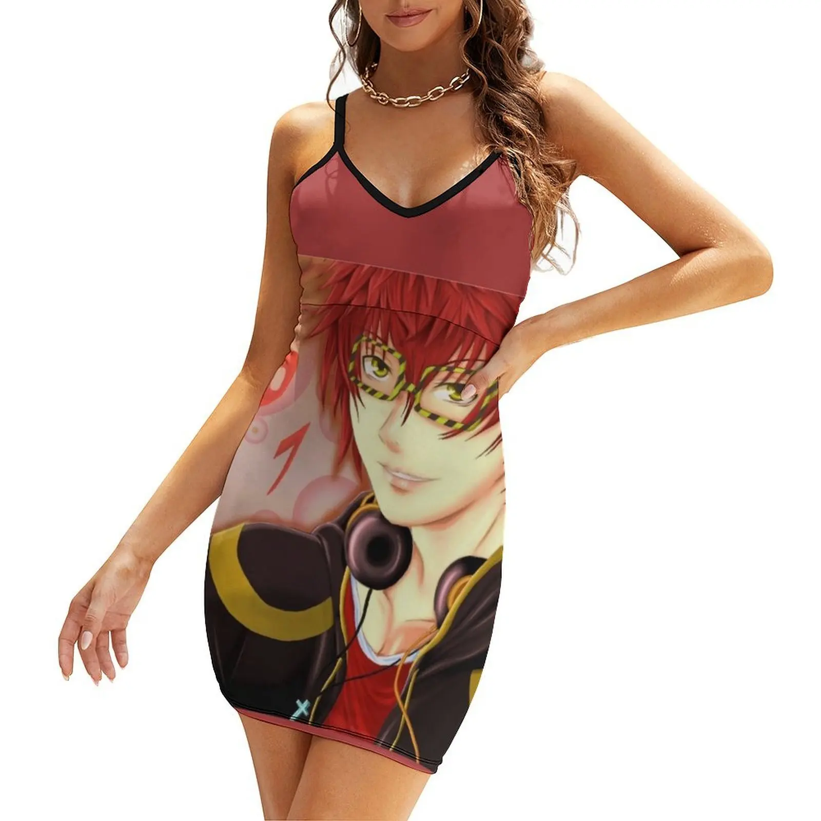 

Mystic messenger 707 Sling Dress women's summer clothing 2025 womans clothing dresses women summer 2025 clothes for women