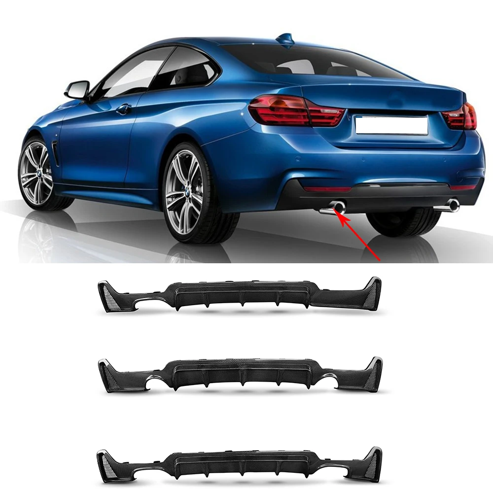 

Задний диффузор VACOMUL из углеродного волокна для BMW 4 серии F32 F36 M Sport M Tech 2012-2018, глянцевый задний бампер из АБС-пластика, диффузор, спойлер
