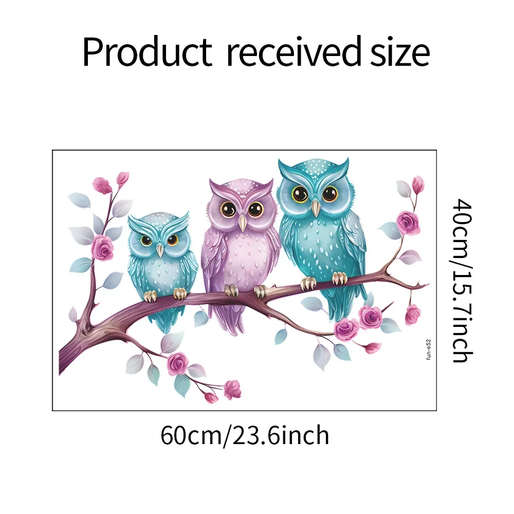 Lovely Tree Branches Bird's Nest Wall Stickers Living Room Bedroom Family Background Wall Decoration Stickers Wallpaper