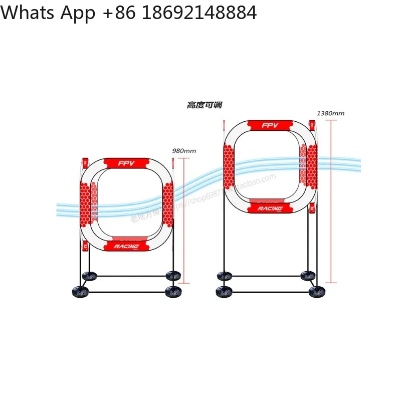 765MM Circular Arch Gate 780MM Magic Cube Racing Gate, FPV Drone Training Obstacle For Racing Competition Practice view 2