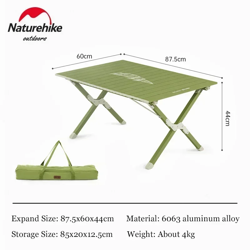 Naturehike Folding Camping Table Outdoor BBQ Backpacking Aluminum Alloy Portable Durable Barbecue picnic Desk Lightweight