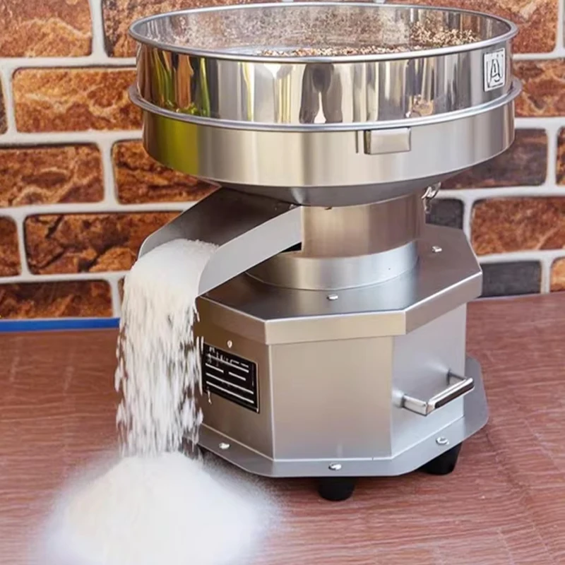 Electric Stainless Steel Screening Machine 220V Powder Vibrating Sieving Machine Lab Small Sieve Shaker Vibrating Screen20/30CM