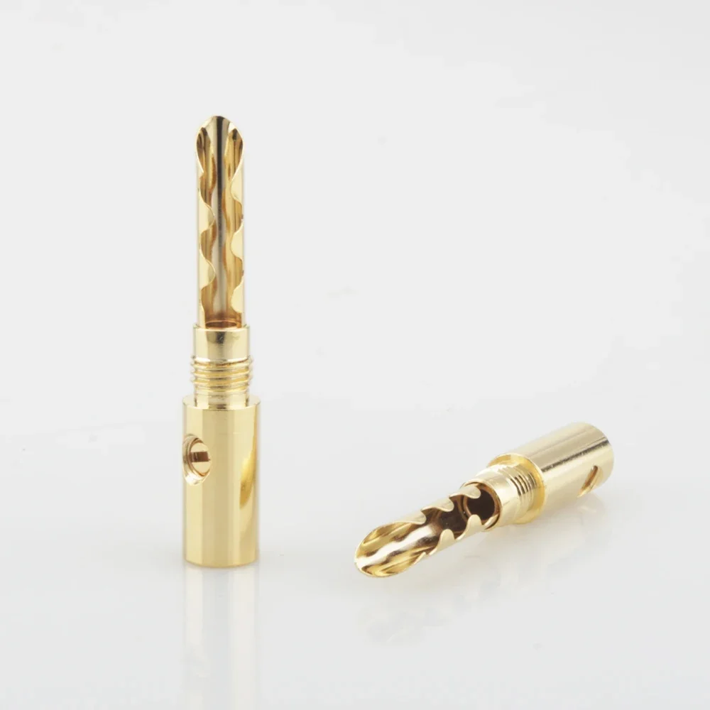 Śruba HIFI typ BFA 4mm wtyczka bananowa złącze kabla głośnikowego audio pozłacana miedź wtyczki Z końcówki wzmacniacza Hi-Fi
