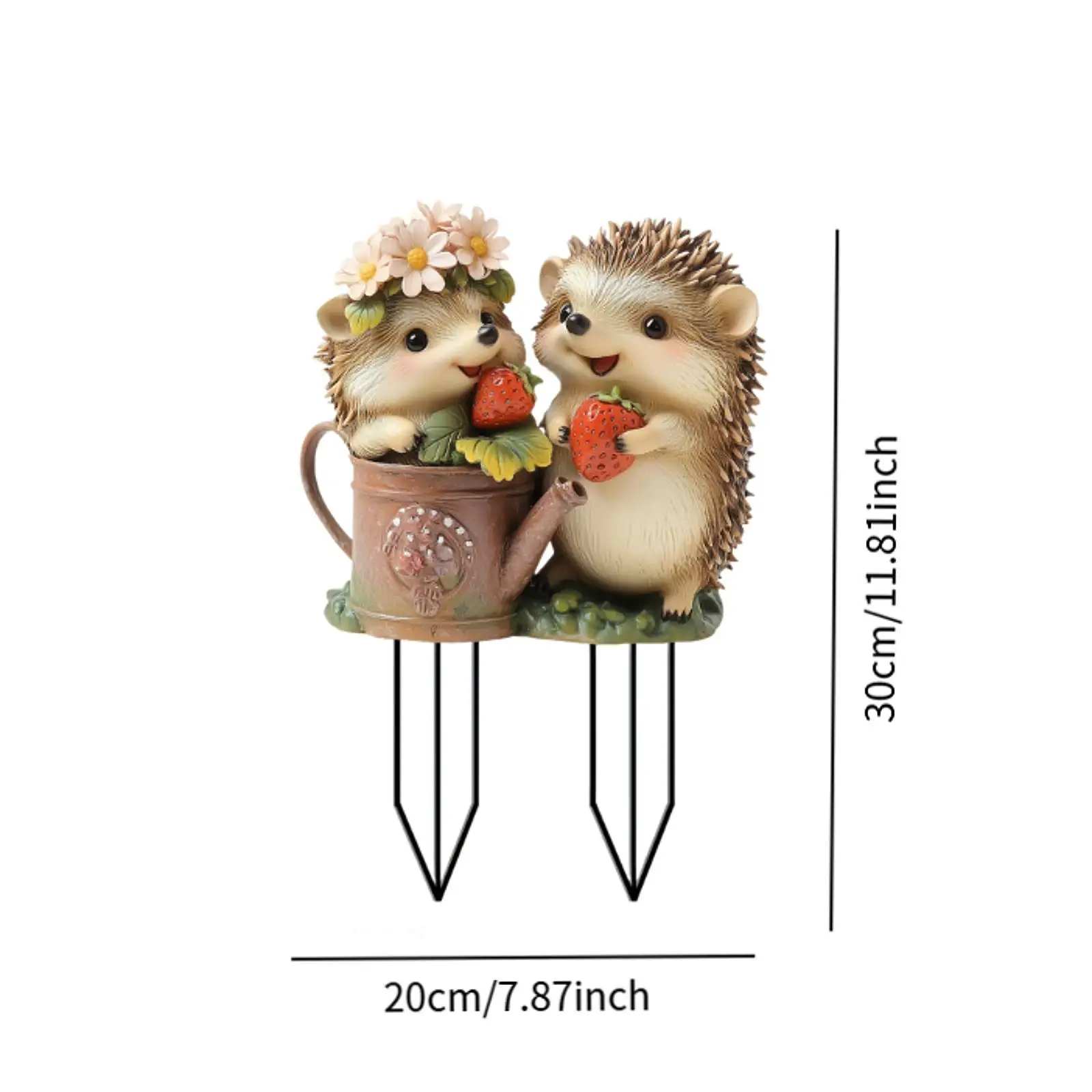 Garden Stake Flower Pots Decor Acrylic Hedgehog 2D Pathway Decor Decorative