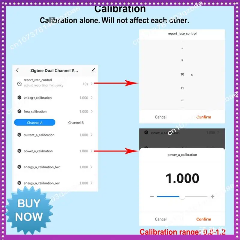 Hot Ltem Zigbee Wifi Energy Meter Bidirectional With Clamp Current Sensor Tuya Smart App Monitor Power 80A 240V, 2 Channels 2CT