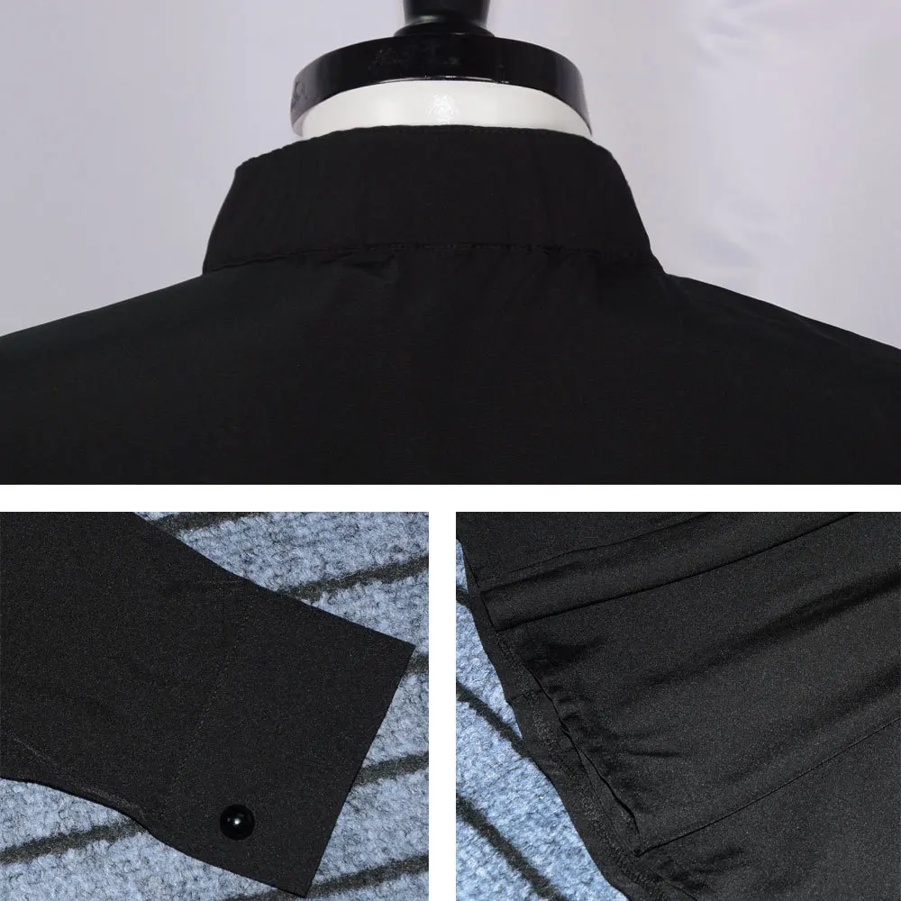 Costume da clero da donna Ministro della chiesa Abito longuette Abito liturgico Colletto con linguetta Sacerdote Pastore Predicatore Abito cosplay