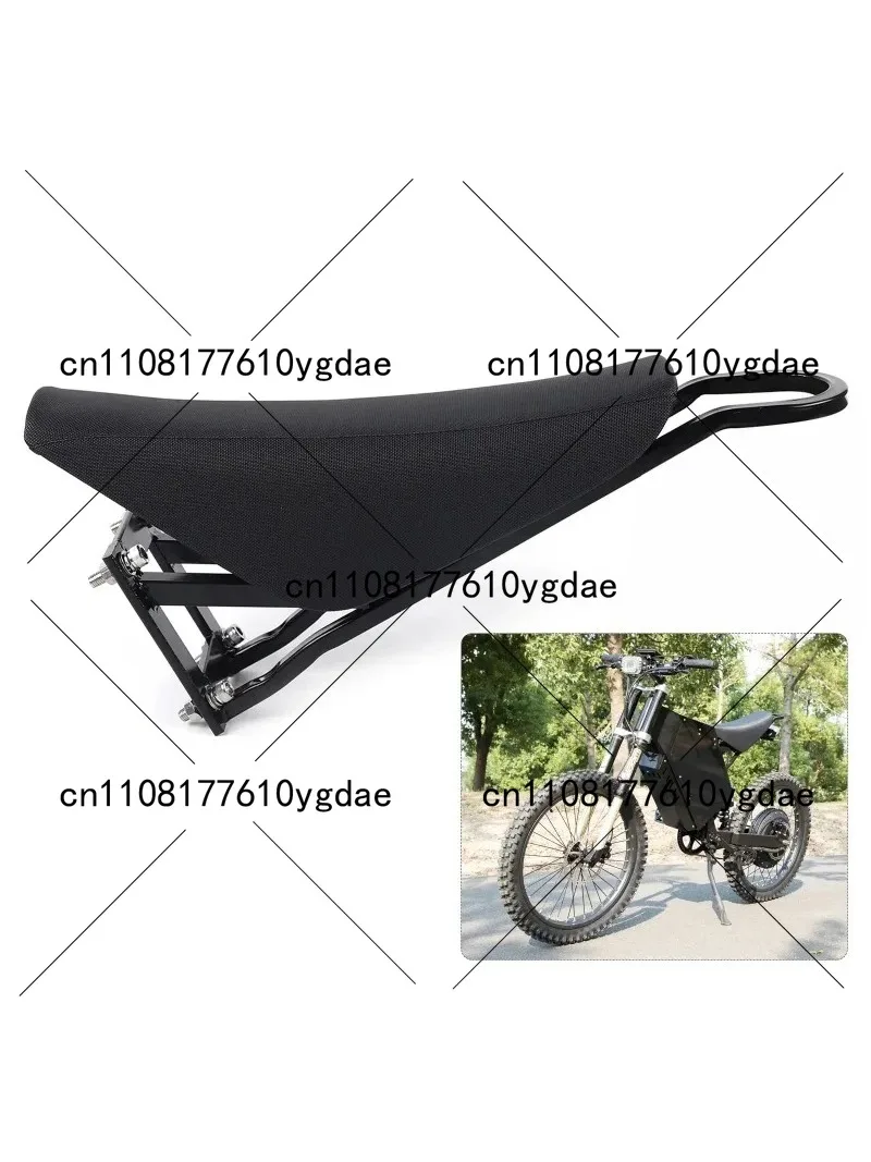 Motor-cycle Bracket, High-Durability PU Cushion, Triangular Ir-on Structure, Comfortable Motor-cycle Sad-dle, Easy to Install,