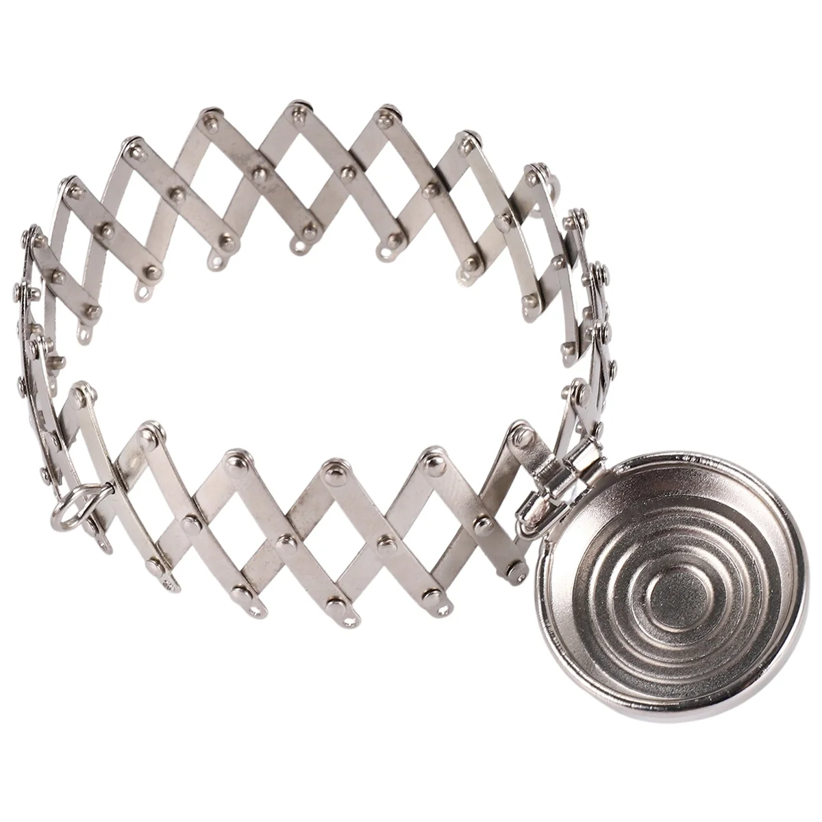 WFF Round Finish Bags Hardware Purse Frame Parts Pen Bag Clutch Frame Clasp Coin Cylinder Purse Accessories(Silver)