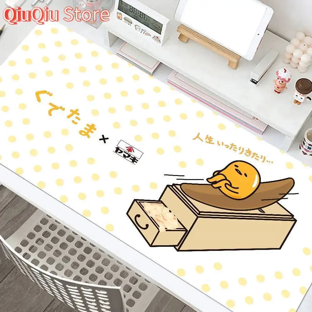 

Yellow Cartoon G-Gudetama Mouse Mat Desk Mat With Pad Gaming Accessories Prime Gaming XXL Keyboard Pad Padding Mat