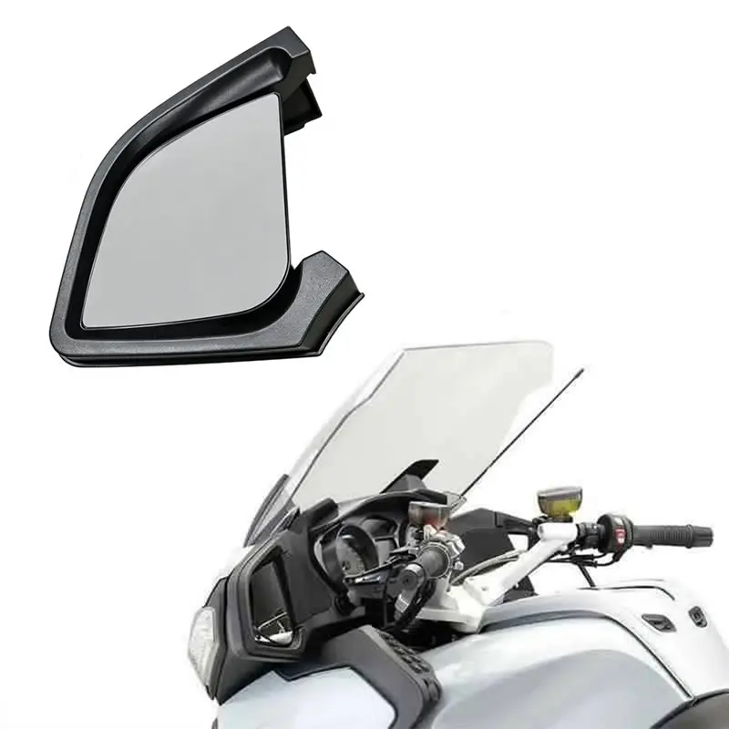 A64T-Motorcycle Rearview Mirror Lens Cover Side Mirror Shell For BMW R1200RT R1200 RT 2005-2012 Black Glass L