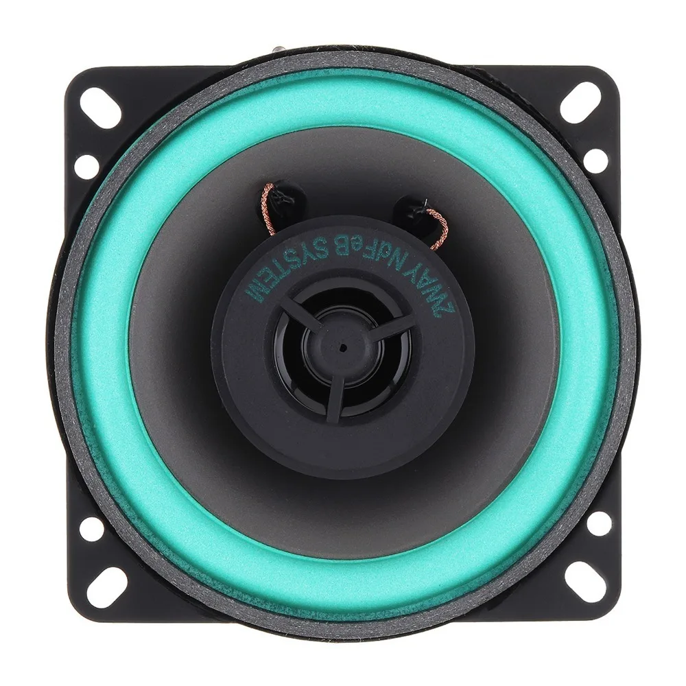 4 Inch Car Coaxial Speaker 2-Way 100W Full Range Loudspeaker Coaxial Design Full Range Frequency Vehicle Door Speaker