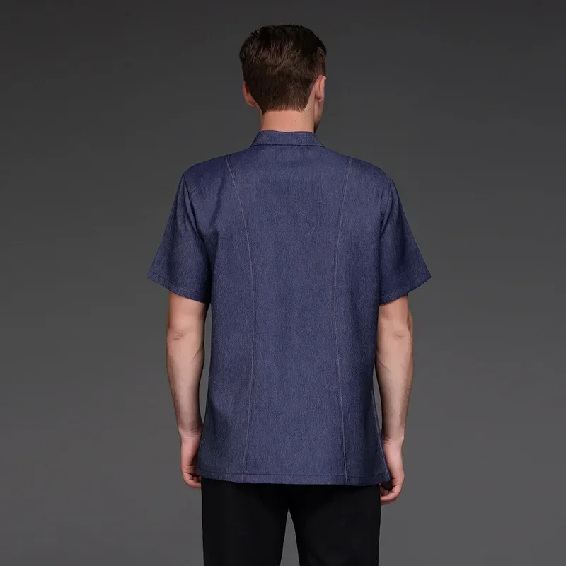 Chaqueta de Chef de restaurante occidental para mujer, traje de cocina de servicio de comida, uniforme de Chef de comida rápida para Hotel, Ropa de Trabajo de Hotel, Tops