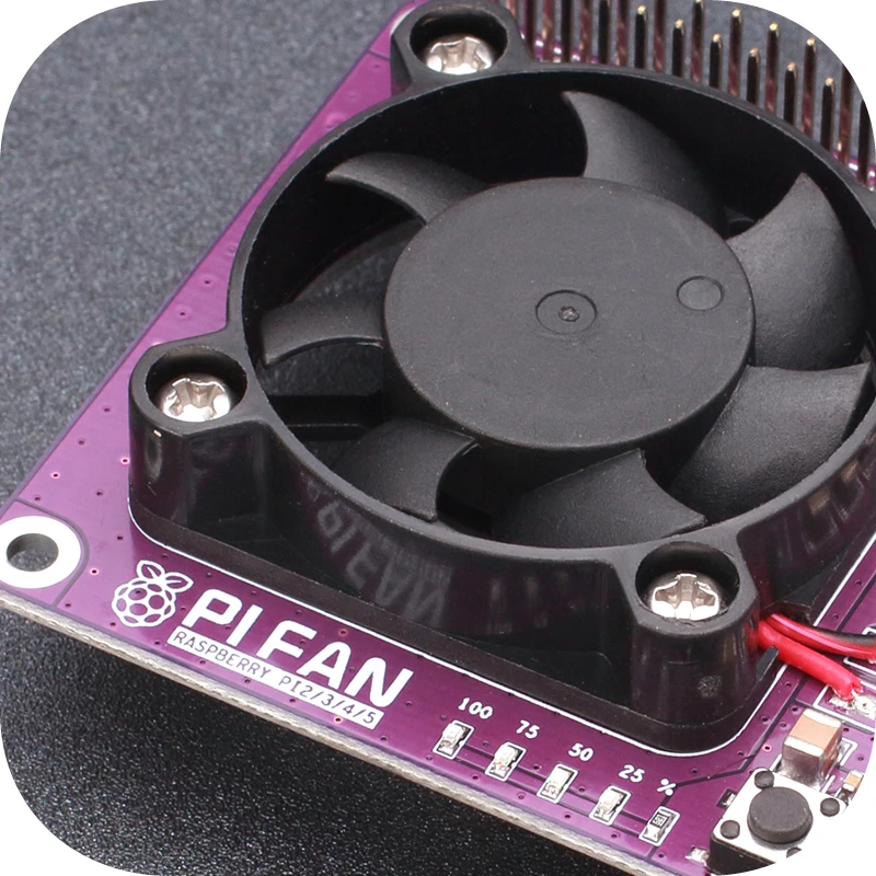 Nvarcher-Ventilateur de refroidissement Raspberry Pi, radiateur audio pour carte mère 4B/3B +