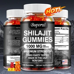 Shilajit Gummies - Energy Level, Memory and Focus Support Relieve Stress Overall Health