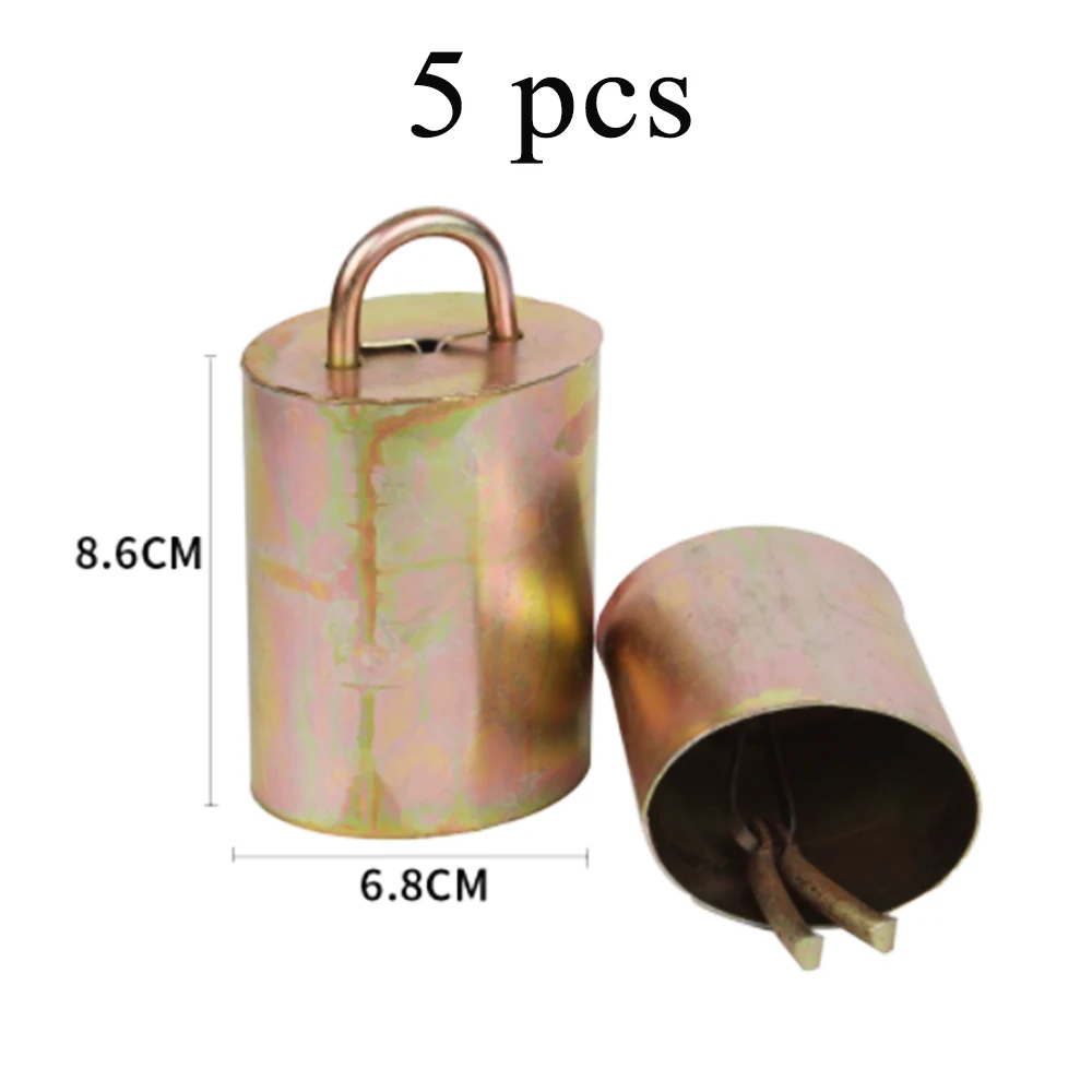 10cm Large Size Goat Bell Metal Cow Loss Prevention Cowbell Livestock Camel Horse Large Size Ring Bell Farming Tools Supplies