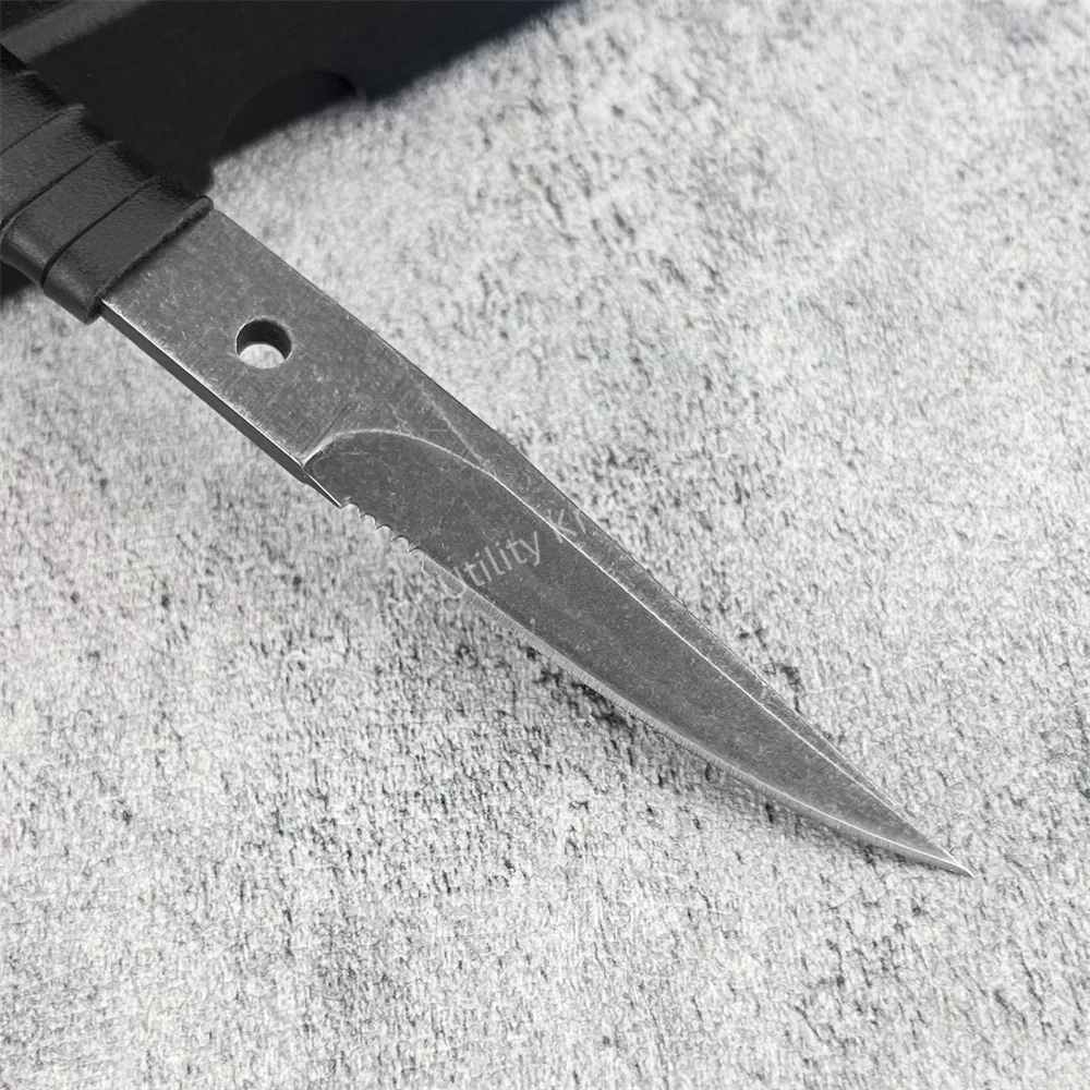 Bastilelli MINI Knife Fixed Blade Knife with Sheath 8Cr13Mov Steel Blade, Handle Is Wrapped with PU Leather, Outdoor EDC Knife - view 5