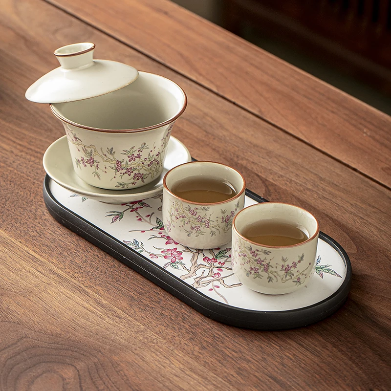 وعاء مغطى بمقاس كبير من سيرك يو يوان لتخمير الشاي للاستخدام المنزلي، طقم شاي جونغفو بنمط كرا #4