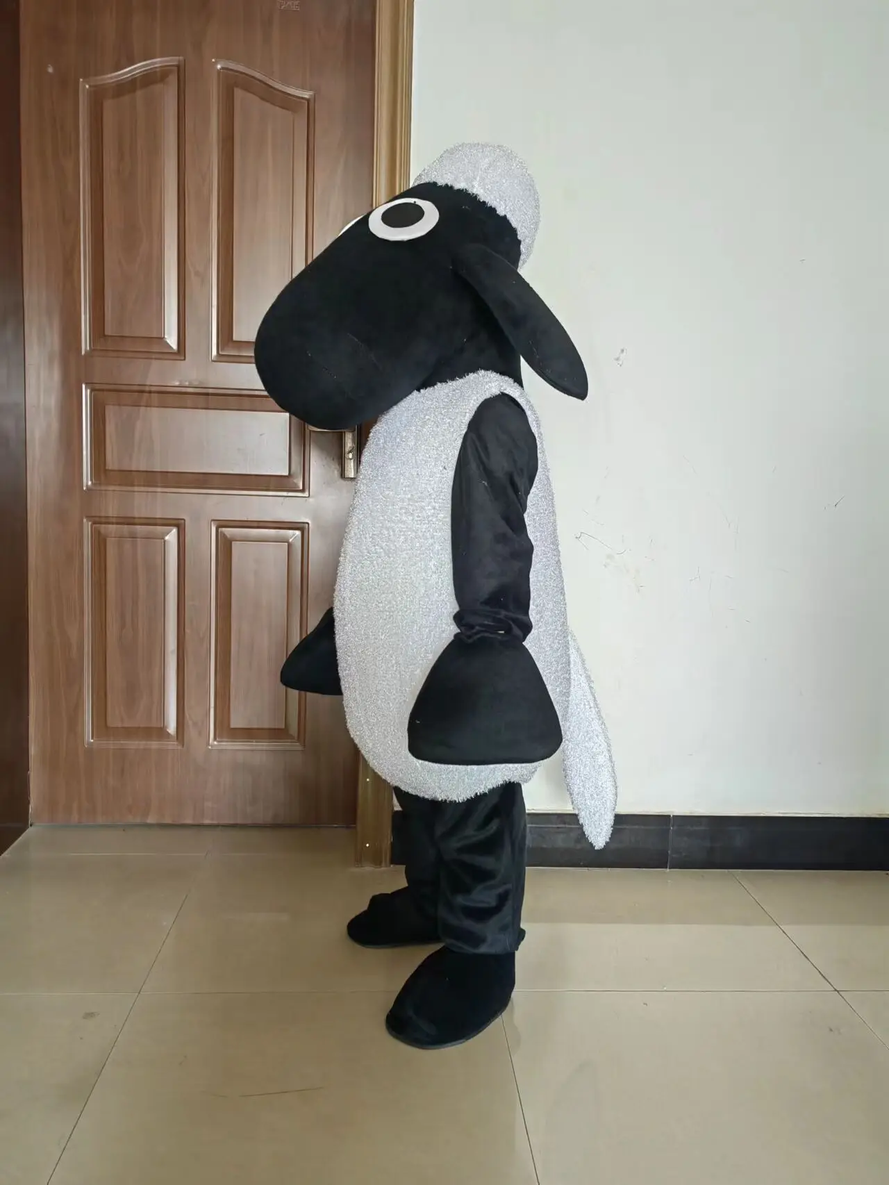 Wit Zwart Schapen Lam Mascottekostuum Fancy Dress Kerst Cosplay Carnavalsfeest Voor Halloween Evenement Prestaties Cosplay Anime