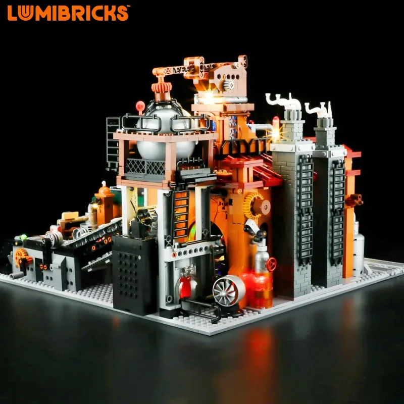 Lumibricks Steam Punk Slow Poke Model Retro Ore Factory Architectural Splicing Toys Assemble Bricks Block Street Scene Puzzle