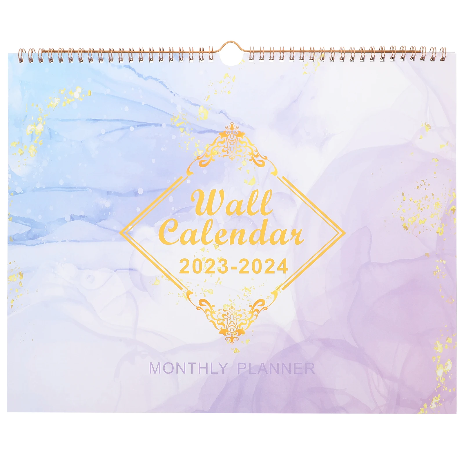

Household Wall Calendar 2023-2024 Yearly Planner for Home Office Holiday Hanging Countdown Daily Use Smooth Notepad