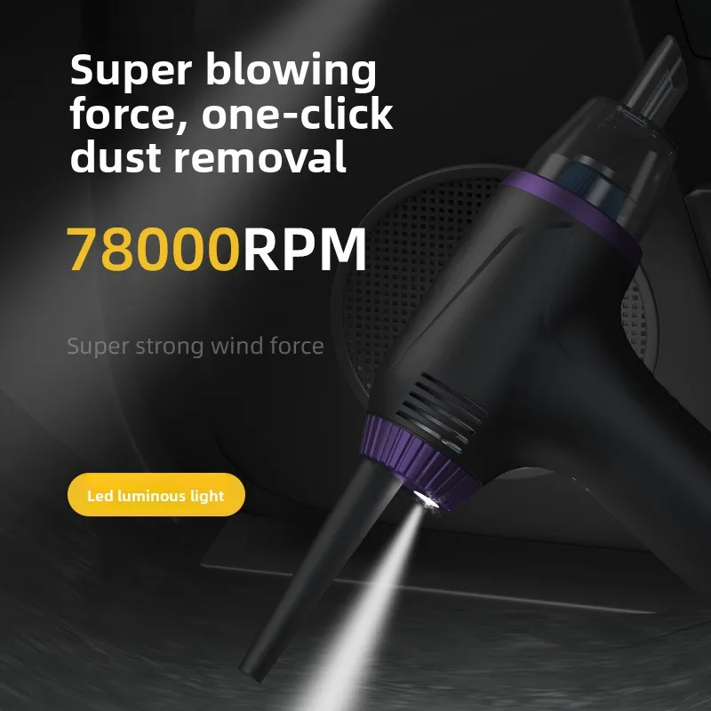 

Portable car vacuum cleaner for household wireless handheld small large suction rechargeable high power blowing and suction