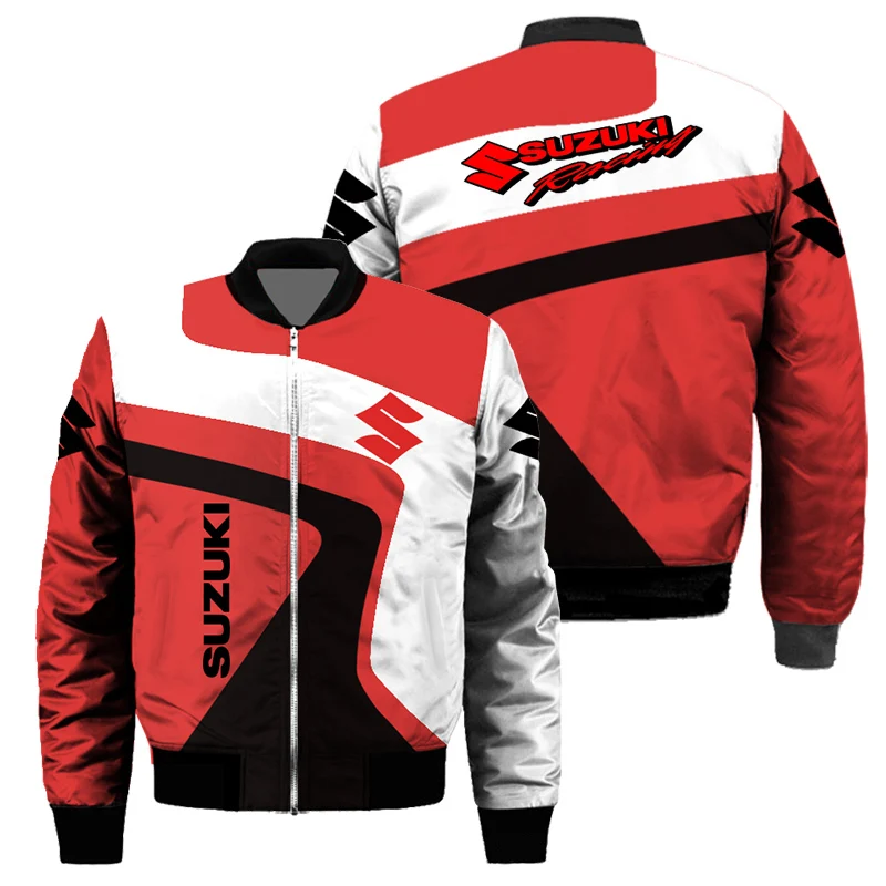 Uniforme de l'équipe Suzuki, veste épaisse pour hommes, veste de moto, vêtements de course de moto, combinaison de cyclisme Suzuka Endurance Race GSX