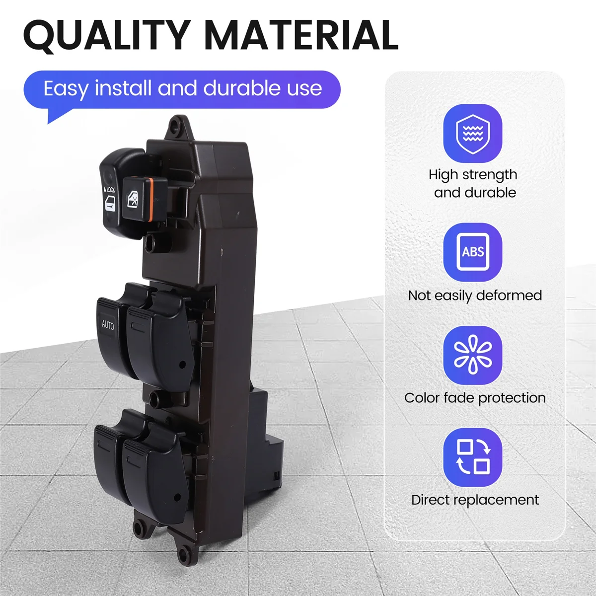 DGR-e84820-12491 84820-AA050 مفتاح رئيسي لنافذة الطاقة جانب السائق لتويوتا كورولا كامري سيينا