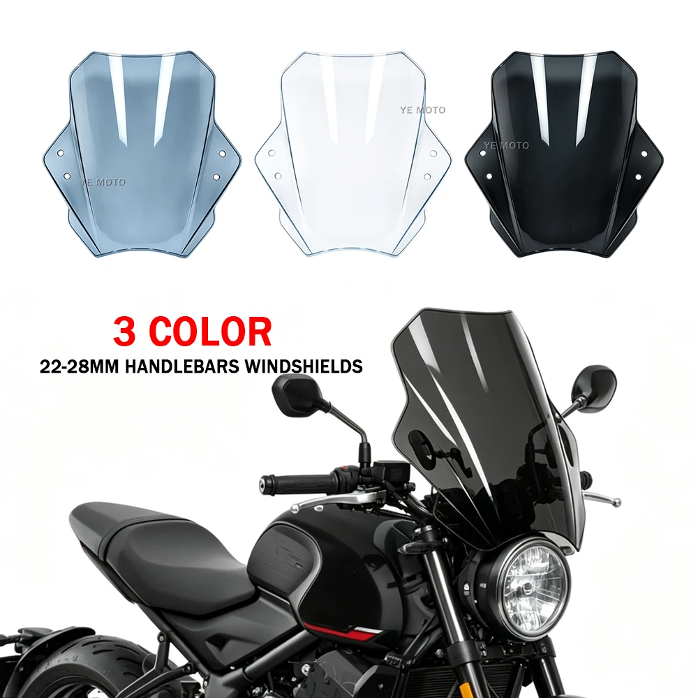 Motorrad-Windschutzscheibenabdeckungen, Rauchglas-Deflektor für Benelli, Triumph, ZONTES, HUSQVARNA, Universal